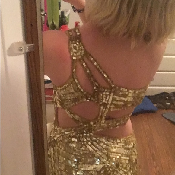 Gold Prom Dress - Picture 4 of 5
